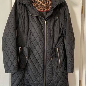 Black Quilted Women's Coat